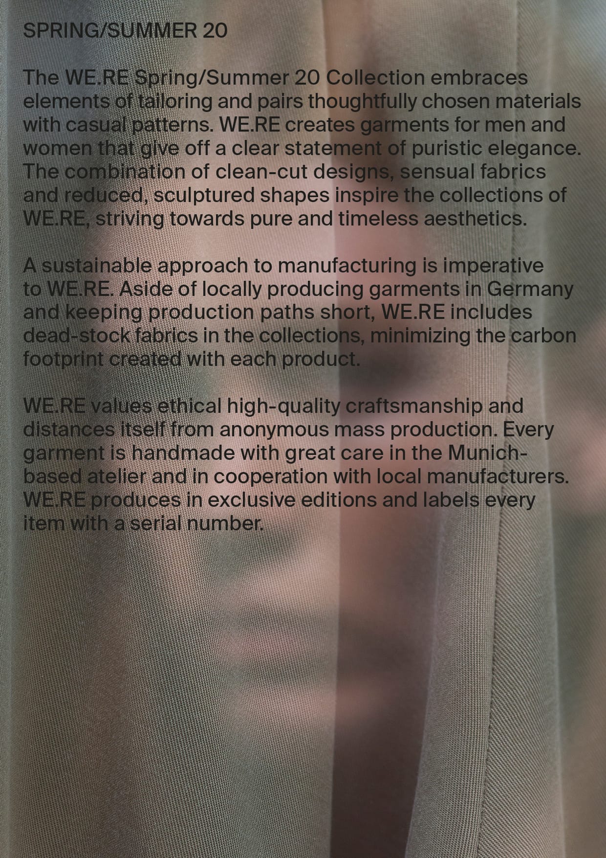 Daily Dialogue, Work: WE.RE lookbooks 2017–2025 (Thumbnail alt.)