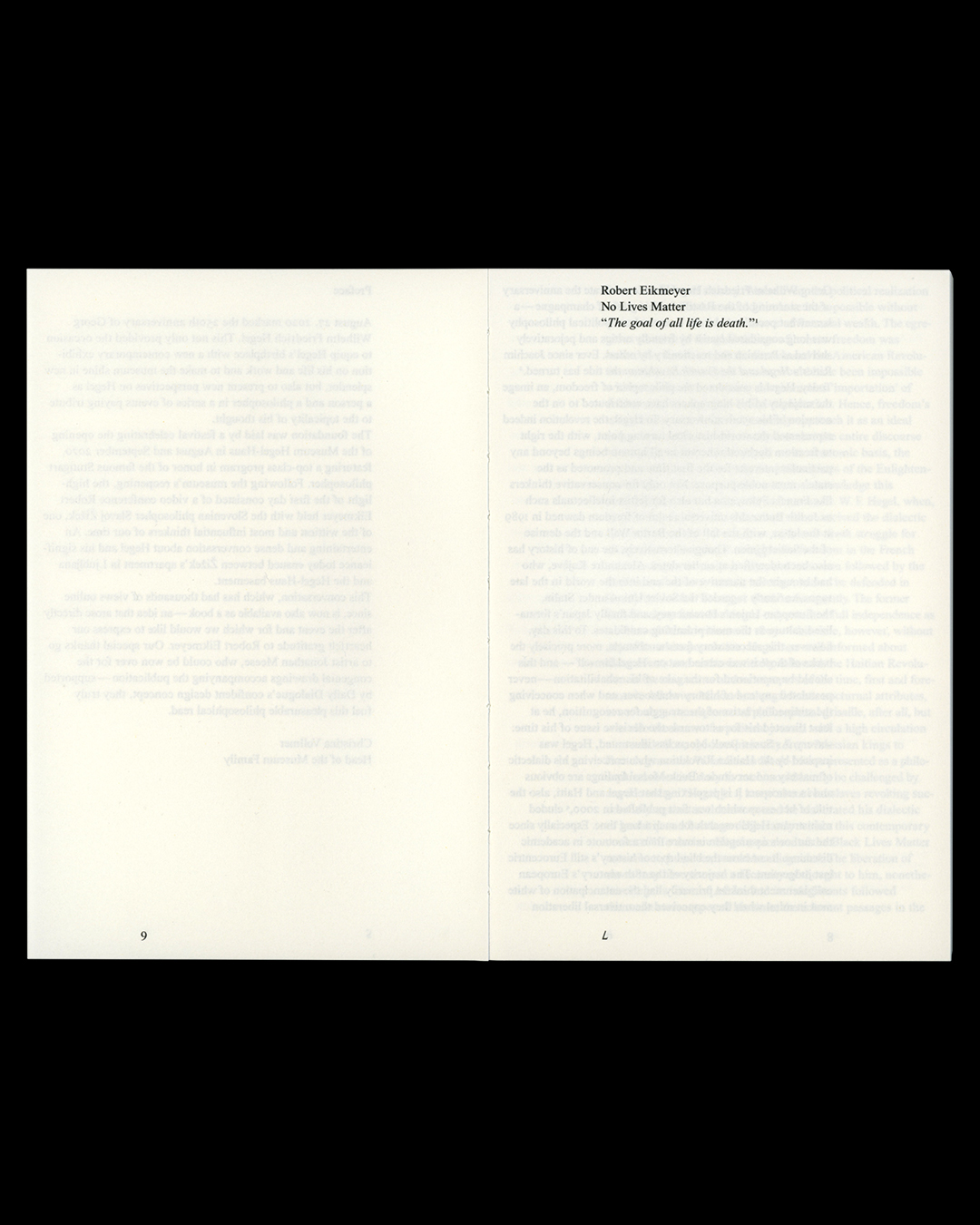 Daily Dialogue, project: Slavoj Žižek, Robert Eikmeyer ‘The trouble with Hegel’ (Fig. 4)