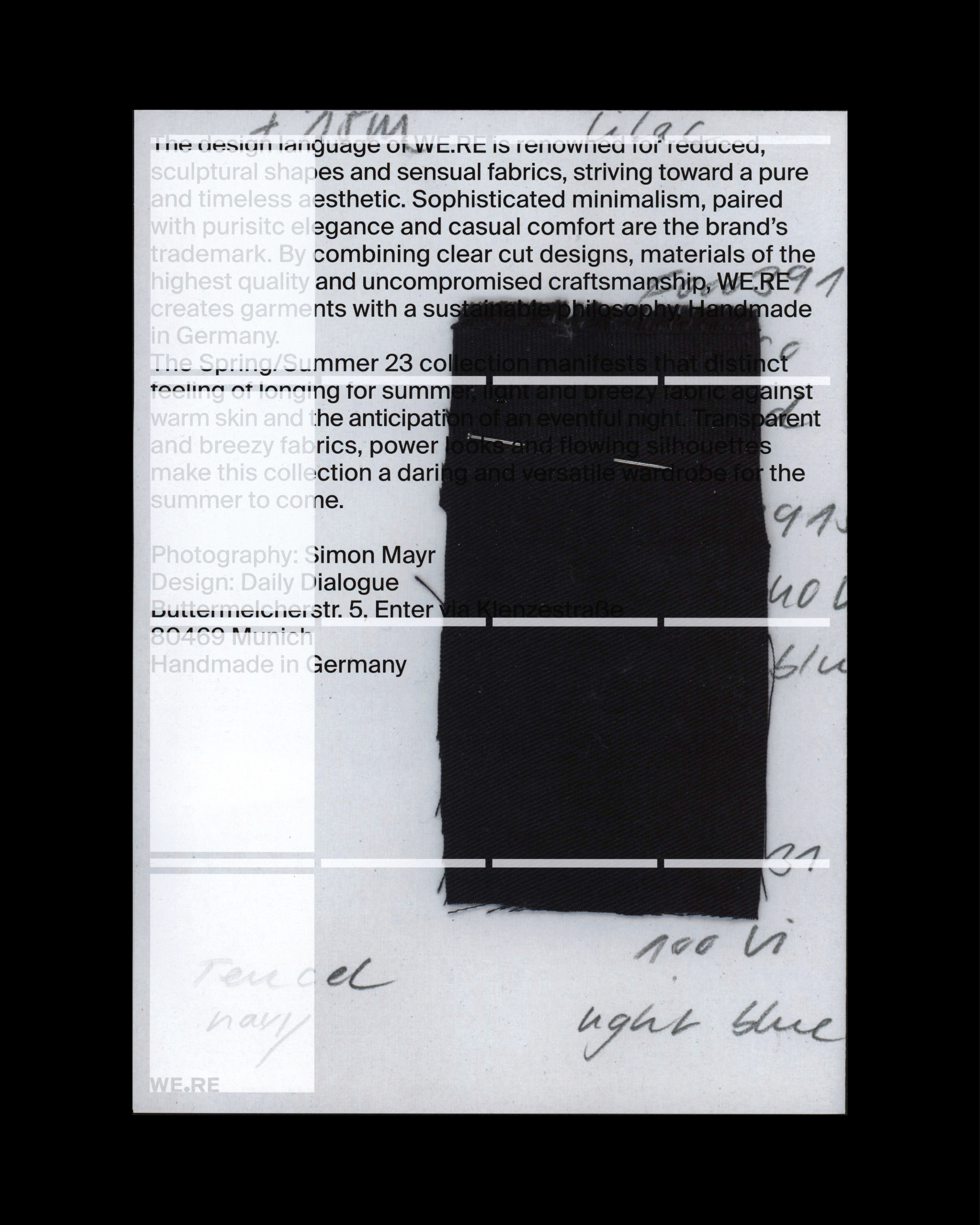 Daily Dialogue, Work: WE.RE SS23 Lookbook (Thumbnail)